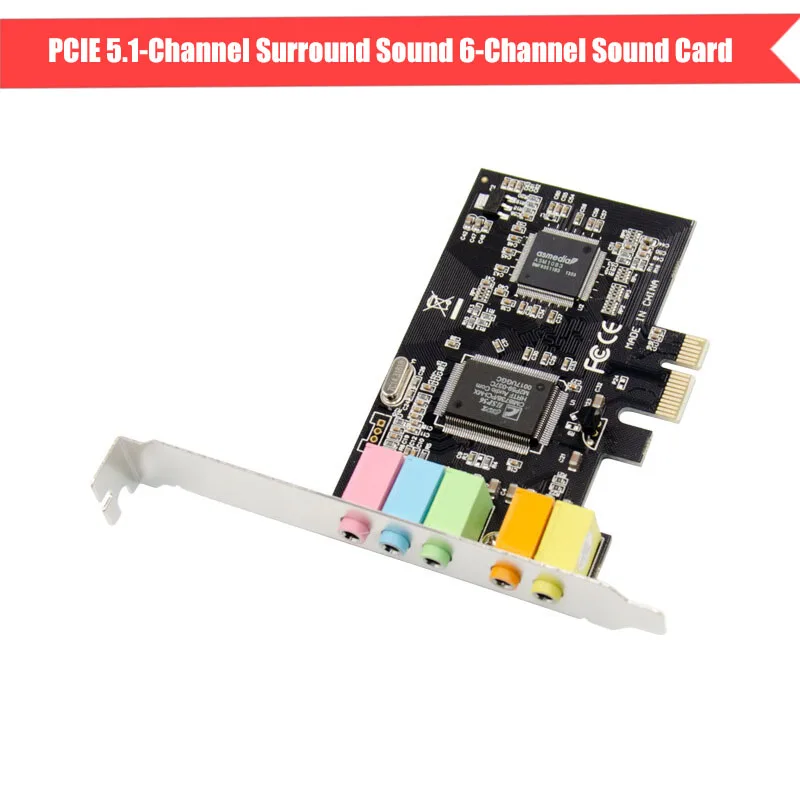 Desktop PCIE 5.1-Channel Surround Sound 6-Channel Sound Card Independent Audio Card Desktop Computer PCIE Built-in Sound Card
Desktop PCIE 5.1-Channel Surround Sound 6-Channel Sound Card Independent Audio Card Desktop Computer PCIE Built-in Sound Card
