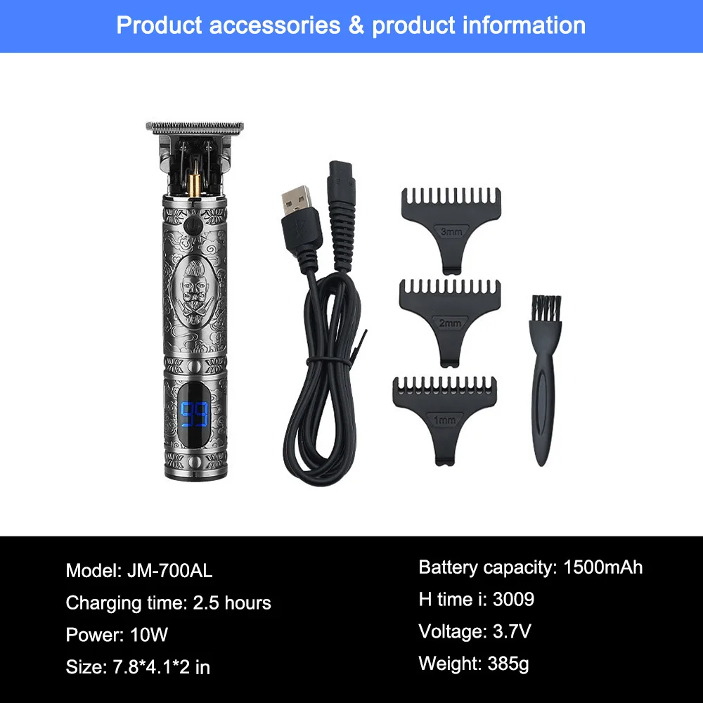 T9 hair trimmer for men Professional 0mm Barber Haircut Machine Cordless Hair Clippers USB Rechargeable Hair Cutting Machine UK
T9 hair trimmer for men Professional 0mm Barber Haircut Machine Cordless Hair Clippers USB Rechargeable Hair Cutting Machine UK