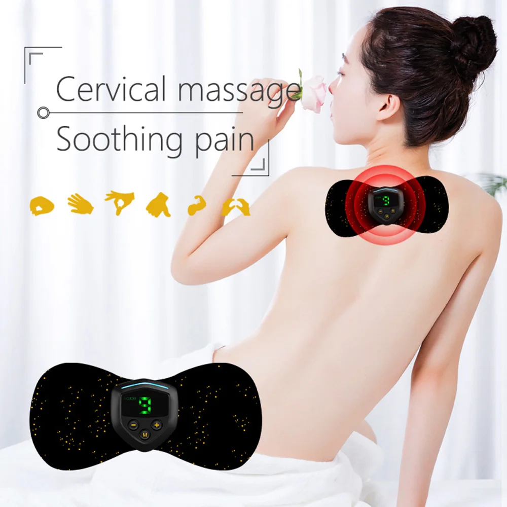 Neck Massager плеча Электрический массажер для спины медицинской помощи Ems стимуляции