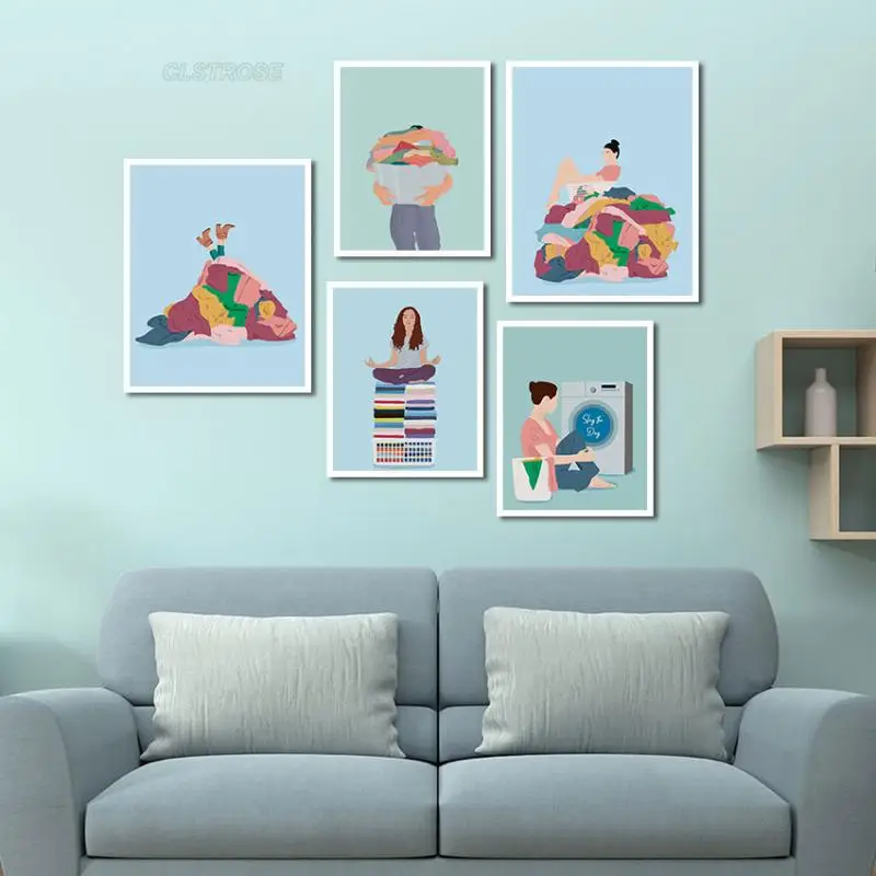 Nordic Style Poster Home Decor Wall Art Figure Woman Washing Clothes Print Hd Home Canvas Painting Decoration for Living Room
Nordic Style Poster Home Decor Wall Art Figure Woman Washing Clothes Print Hd Home Canvas Painting Decoration for Living Room