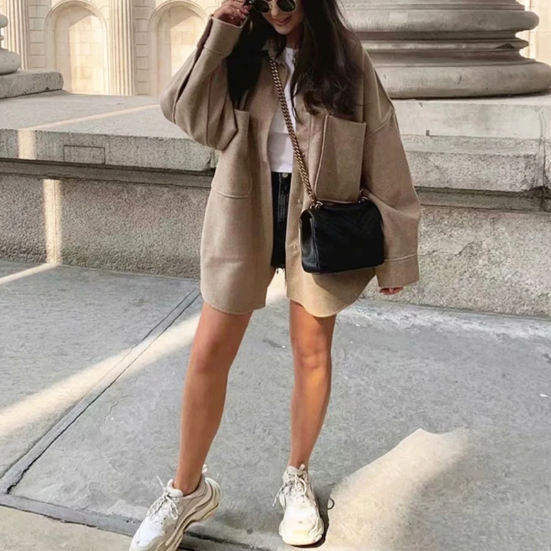 2021 Autumn Fashion Women Jacket Coat With Pocket Turn Down Collar Women Classic Jacket Coat Femme Casaco Abrigo Streetwear
2021 Autumn Fashion Women Jacket Coat With Pocket Turn Down Collar Women Classic Jacket Coat Femme Casaco Abrigo Streetwear