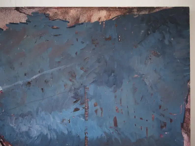 Original Vintage ABSTRACT EXPRESSIONIST PAINTING Canvas, Large Dark Blue Moody, Mid-Century Modern Art eames oil abstract oil
Original Vintage ABSTRACT EXPRESSIONIST PAINTING Canvas, Large Dark Blue Moody, Mid-Century Modern Art eames oil abstract oil