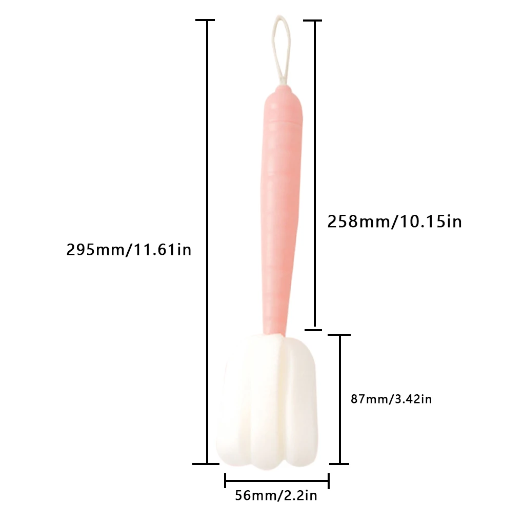 Long Handle Carrot Cup Brush Dirt Removal Sponge Pot Bottle Mug Scourer Cleaning Tool
Long Handle Carrot Cup Brush Dirt Removal Sponge Pot Bottle Mug Scourer Cleaning Tool