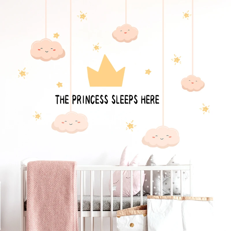 Zollor Crown Clouds Stars English Letter Wall Sticker Bedroom Living room Children's room Creative Decoration Stickers Removable
Zollor Crown Clouds Stars English Letter Wall Sticker Bedroom Living room Children's room Creative Decoration Stickers Removable