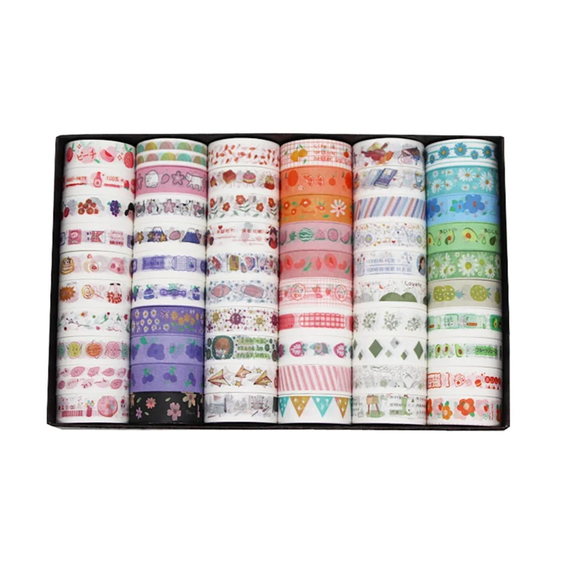 60 Rolls/Box Decorative Washi Masking Tape Set DIY Scrapbooking Stickers Fall Color Paper Masking Tapes Japanese Washi Tape
60 Rolls/Box Decorative Washi Masking Tape Set DIY Scrapbooking Stickers Fall Color Paper Masking Tapes Japanese Washi Tape