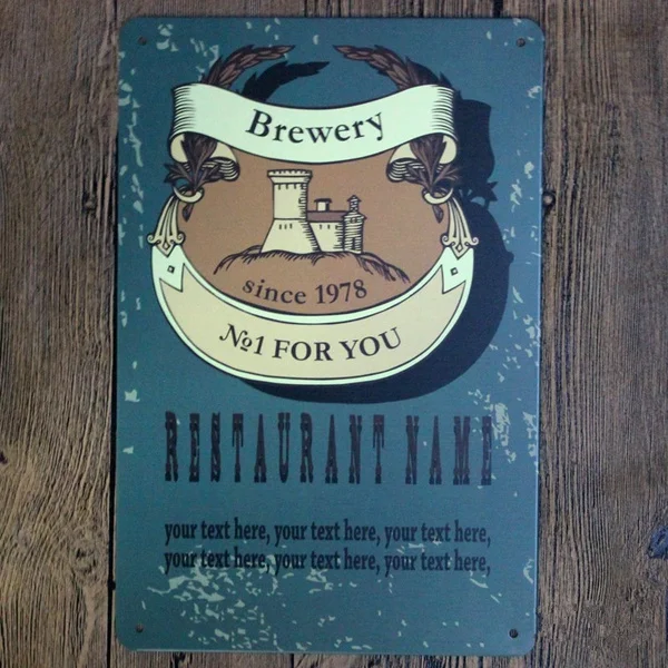 Brewery Signboard Metal Tin Signboard Signboard Decoration Bar Bistro Dance Hall Nightclub Plaque Plaque Decoration 12*8 Inches
Brewery Signboard Metal Tin Signboard Signboard Decoration Bar Bistro Dance Hall Nightclub Plaque Plaque Decoration 12*8 Inches