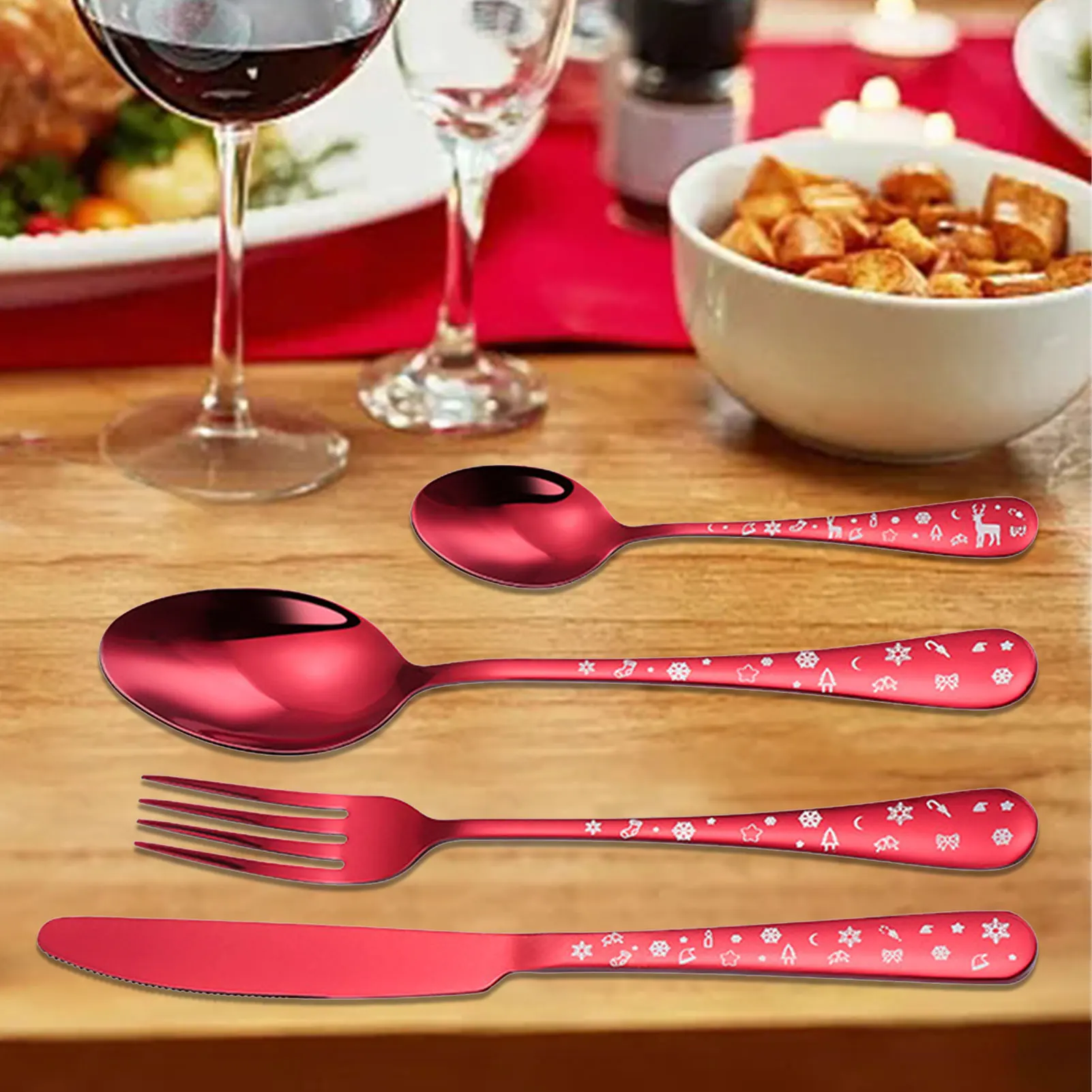 Multi-Colors Rainbow Cutlery Set Dinnerware Set Fork Knife Stainless Steel Silverware Home Tableware Set
Multi-Colors Rainbow Cutlery Set Dinnerware Set Fork Knife Stainless Steel Silverware Home Tableware Set