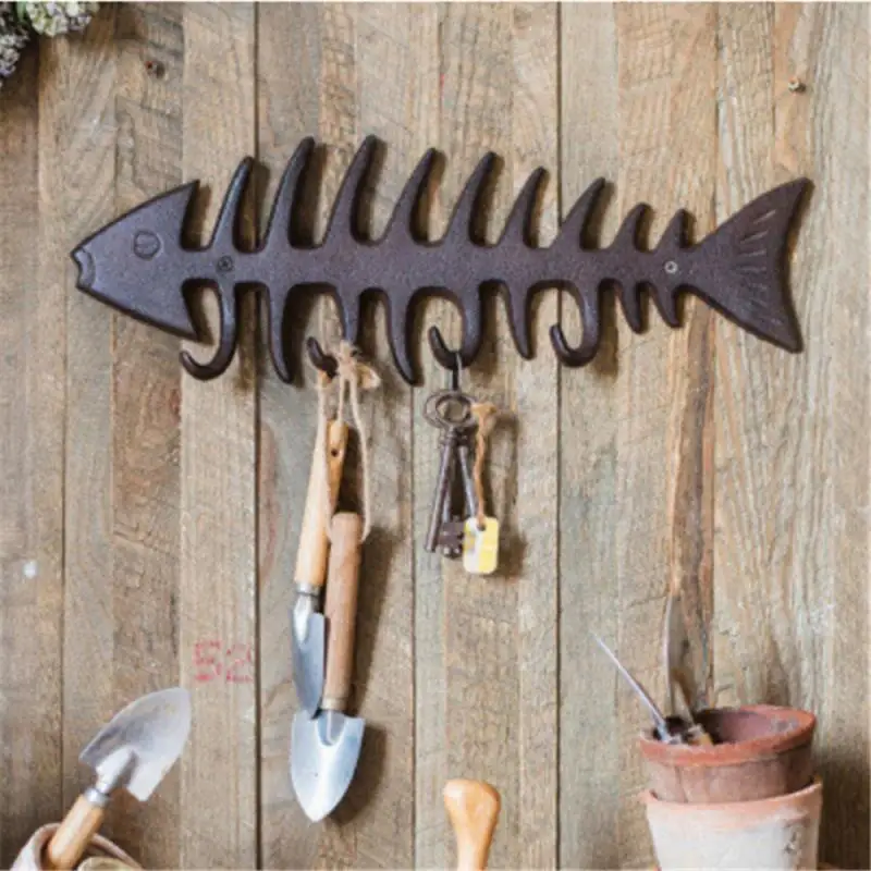 Wall Hanging Hook Fish Bone Key Holder For Hanging Clothes Hat Scarf Key Industrial Style Hanger Rack Wall Decoration
Wall Hanging Hook Fish Bone Key Holder For Hanging Clothes Hat Scarf Key Industrial Style Hanger Rack Wall Decoration