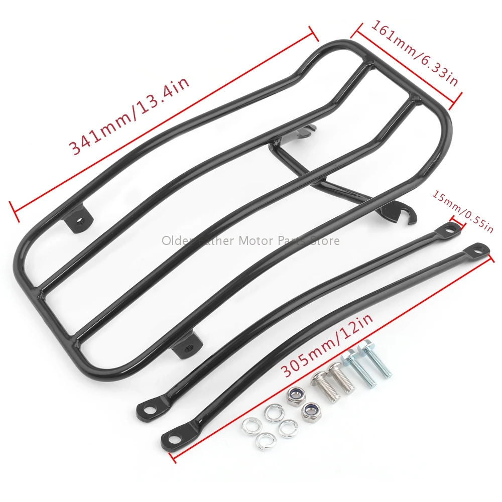 Motorcycle Accessories Black Luggage Rack Suitcase Holder Fit For Triumph Bonneville Bobber /Bobber black 2017-2020
Motorcycle Accessories Black Luggage Rack Suitcase Holder Fit For Triumph Bonneville Bobber /Bobber black 2017-2020