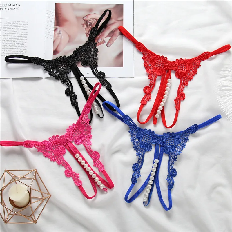 Sexy Fashion Embroidered Underwear Women's Transparent Temptation Hollow Pearl Massage Open T-Back Low Waist T-Shaped Panties
Sexy Fashion Embroidered Underwear Women's Transparent Temptation Hollow Pearl Massage Open T-Back Low Waist T-Shaped Panties