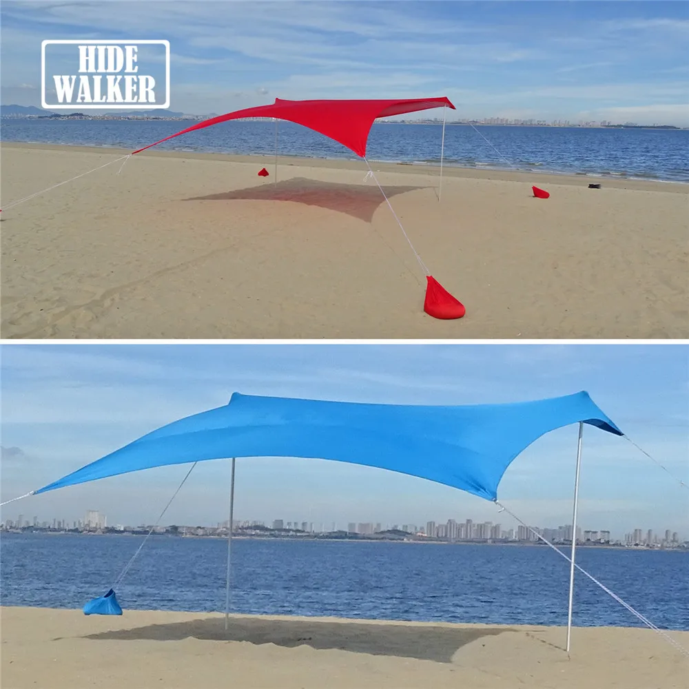Beach Tent Set Beach Sun Shelter Kit Multifunction Outdoor Camping Awning Sunproof Canopy Sunshade for Seaside Vacation for 3~4
Beach Tent Set Beach Sun Shelter Kit Multifunction Outdoor Camping Awning Sunproof Canopy Sunshade for Seaside Vacation for 3~4