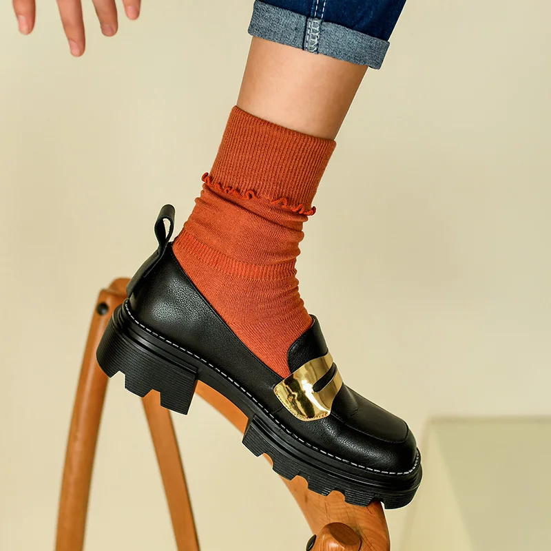 2022 Spring New Genuine Leather Platform Shoes Casual Slip-On Loafers Square Toe Shoes Mixed Color Women Shoes Zapatos De Mujer
2022 Spring New Genuine Leather Platform Shoes Casual Slip-On Loafers Square Toe Shoes Mixed Color Women Shoes Zapatos De Mujer