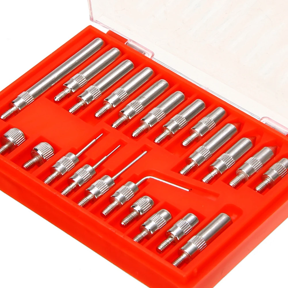 22pcs/set Thread Measuring Test Instruments Micrometer Taper Pin Curved Tip Probe High Speed Steel Dial Indicator Tool Pointed
22pcs/set Thread Measuring Test Instruments Micrometer Taper Pin Curved Tip Probe High Speed Steel Dial Indicator Tool Pointed