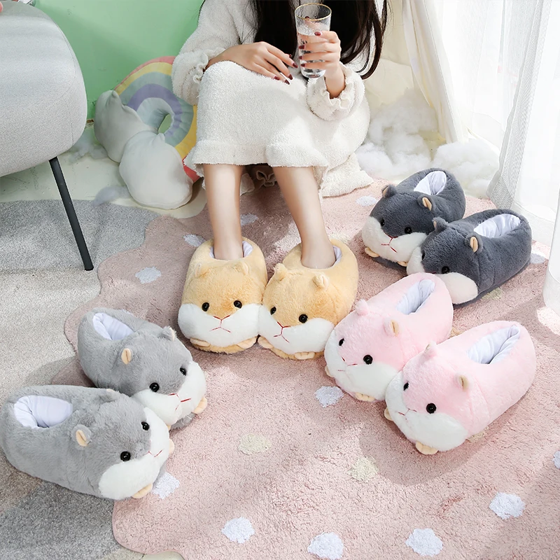 Winter Shoes Woman Man Winter Soft Hamster Cartoon Cotton Slipper Cute plush Cotton Slipper Interior Zapatos de Mujer# A40
Winter Shoes Woman Man Winter Soft Hamster Cartoon Cotton Slipper Cute plush Cotton Slipper Interior Zapatos de Mujer# A40
