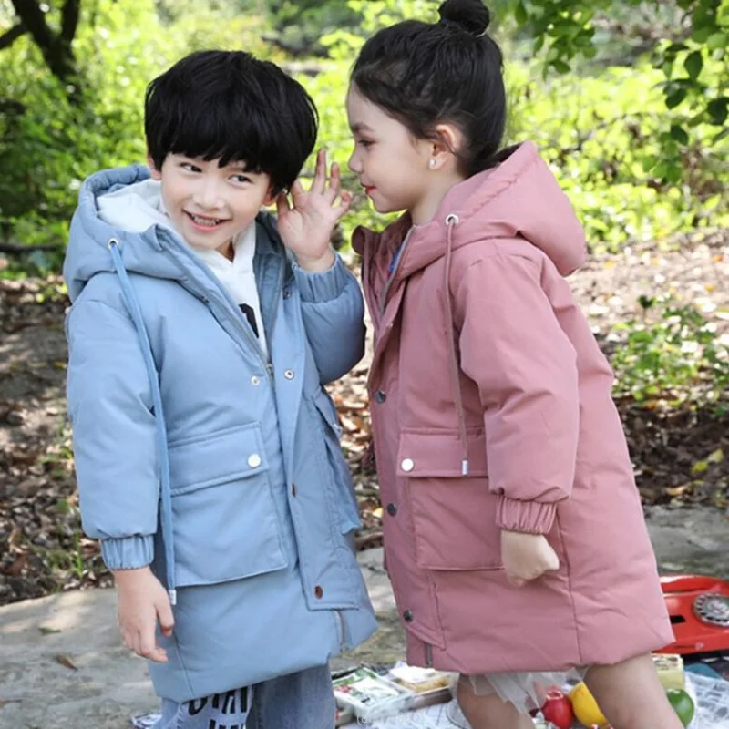 Winter 4-10Yrs Children Coat Thickened Stereo Pocket Hooded Long Warm Down Jacket For Kids Clothes Windbreaker Tops
Winter 4-10Yrs Children Coat Thickened Stereo Pocket Hooded Long Warm Down Jacket For Kids Clothes Windbreaker Tops