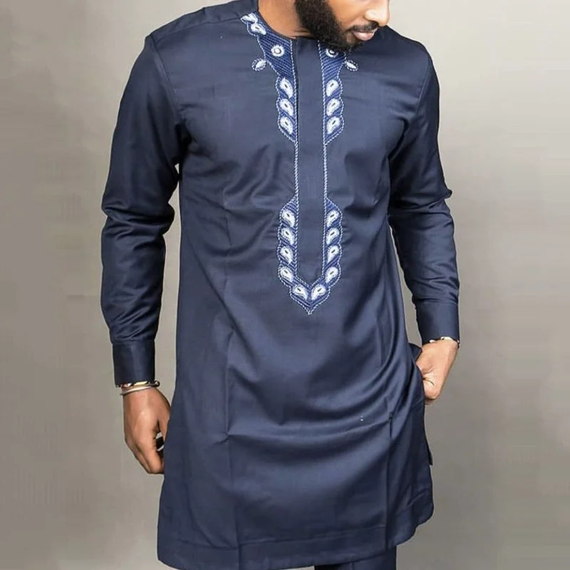 Men's casual shirt embroidery long-sleeved ethnic African style cotton comfortable and breathable autumn men's shirt
Men's casual shirt embroidery long-sleeved ethnic African style cotton comfortable and breathable autumn men's shirt