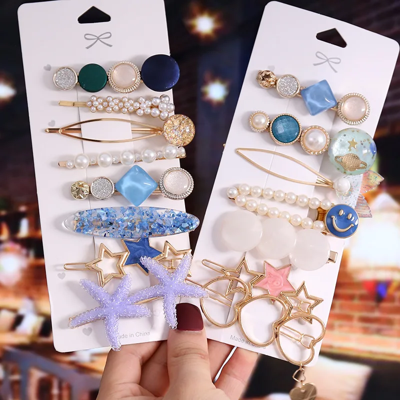 1 Set Fashion Girls Pearls Hair Clip Letter Alloy Barrettes High Quality Rhinestone Geometric Hairpins Headband Hair Ornament
1 Set Fashion Girls Pearls Hair Clip Letter Alloy Barrettes High Quality Rhinestone Geometric Hairpins Headband Hair Ornament