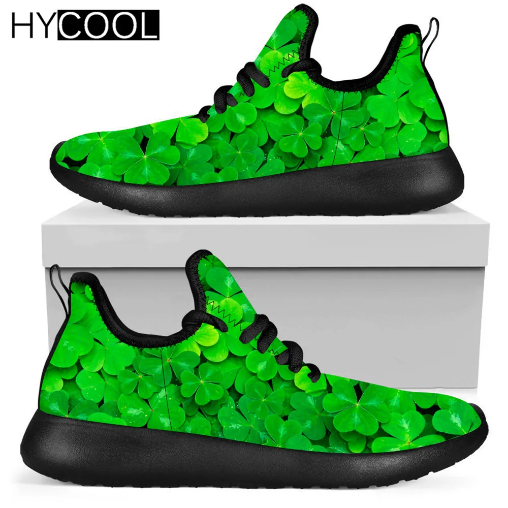HYCOOL Fashion Unisex Breathable Sport Sneakers Green Clover Printing Gym Fitness Women Running Shoes Mesh Zapatillas Mujer
HYCOOL Fashion Unisex Breathable Sport Sneakers Green Clover Printing Gym Fitness Women Running Shoes Mesh Zapatillas Mujer