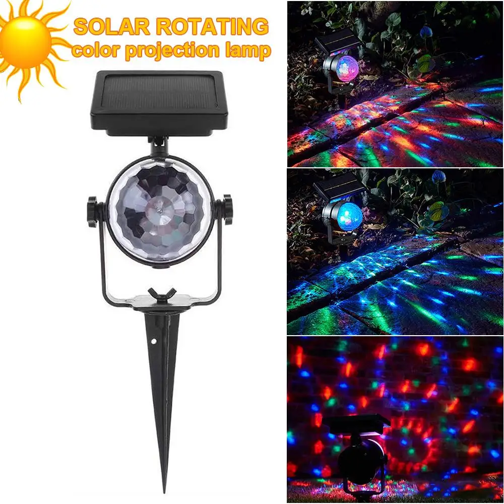 Garden Lights Magic Rotatable RGB Solar Disco Stage Light Fashion Crystal Solar Lights Projection Lamp
Garden Lights Magic Rotatable RGB Solar Disco Stage Light Fashion Crystal Solar Lights Projection Lamp