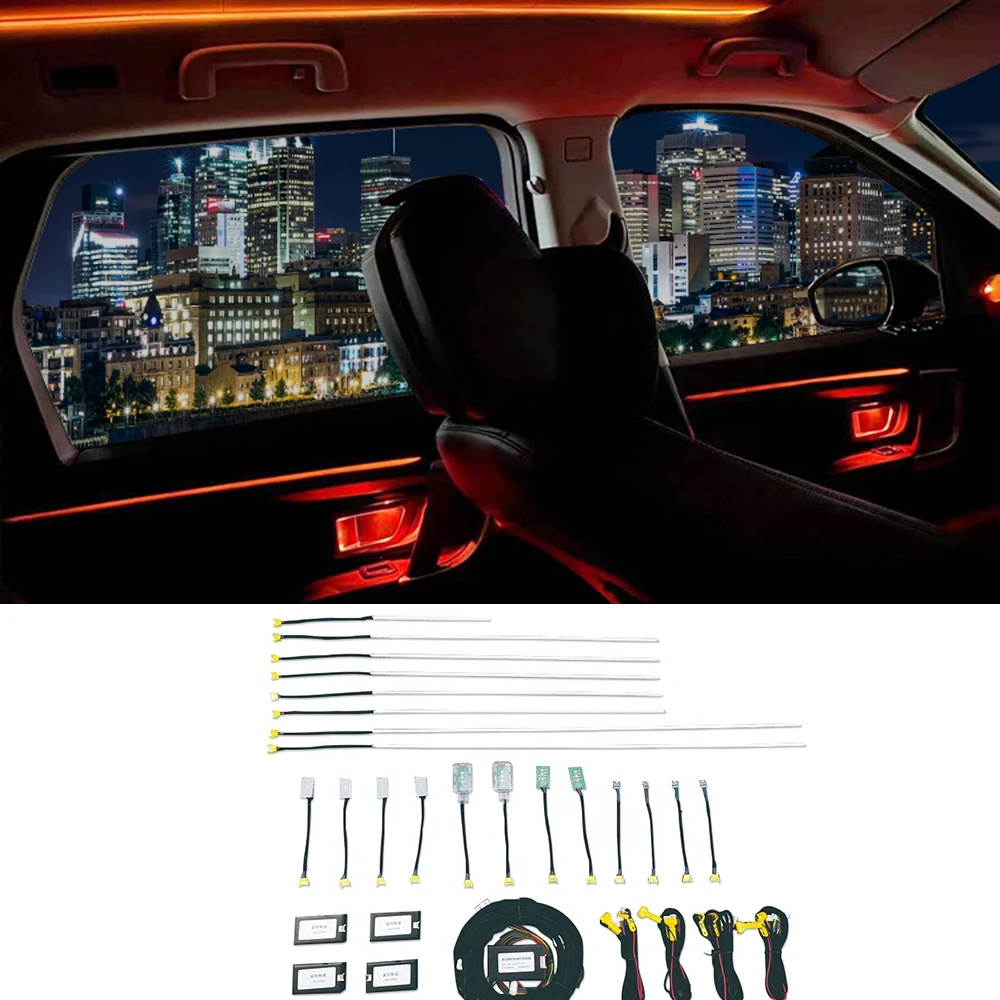 

Manufacturer Direct Sale Fashion Car LED Lighting System 10 Colors Mutil-mode Ambient Light For Land Rover Discovery Sport