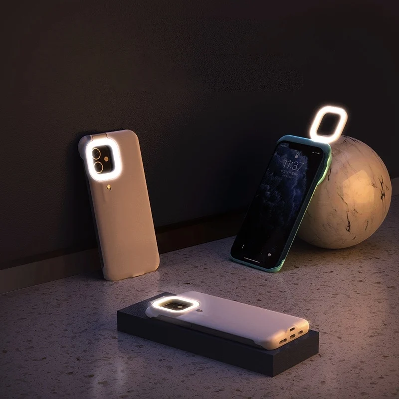 Phone case Suitable for iphone12 11 X XR 7 PLUS fill light mobile phone case selfie beauty ring flash protective shell
Phone case Suitable for iphone12 11 X XR 7 PLUS fill light mobile phone case selfie beauty ring flash protective shell