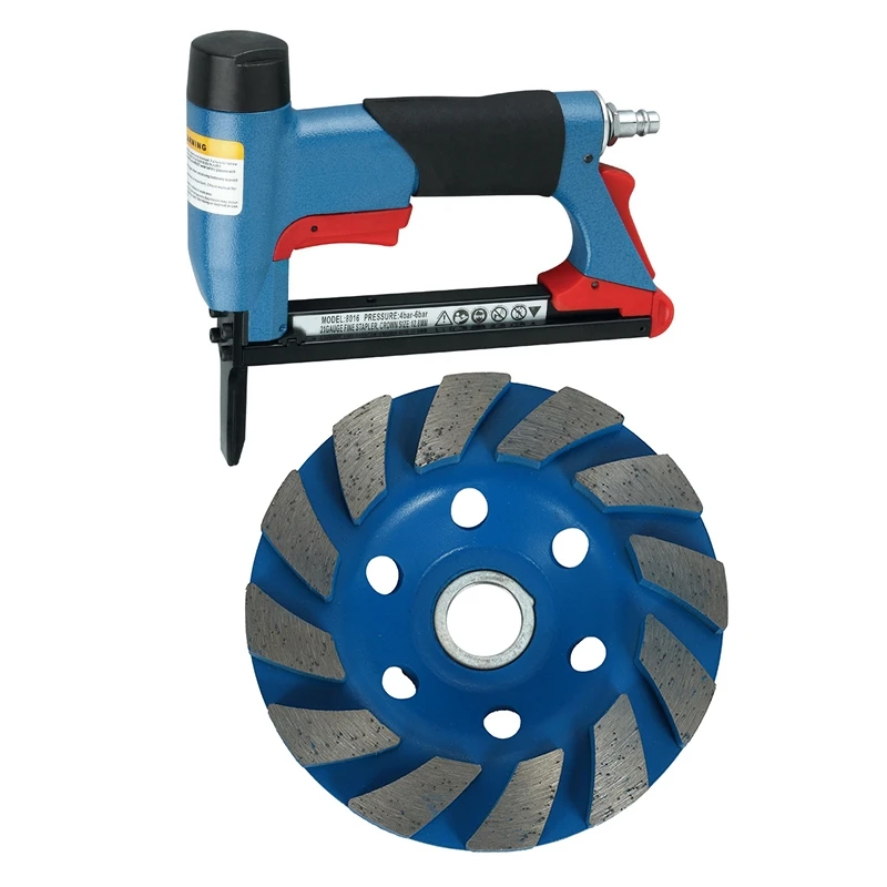 8016LN Long Mouth BeA Pneumatic Air Stapler Nailer & 100MM 4Inch Diamond Agglomerate Bowl Grinding Disc Grinding
8016LN Long Mouth BeA Pneumatic Air Stapler Nailer & 100MM 4Inch Diamond Agglomerate Bowl Grinding Disc Grinding