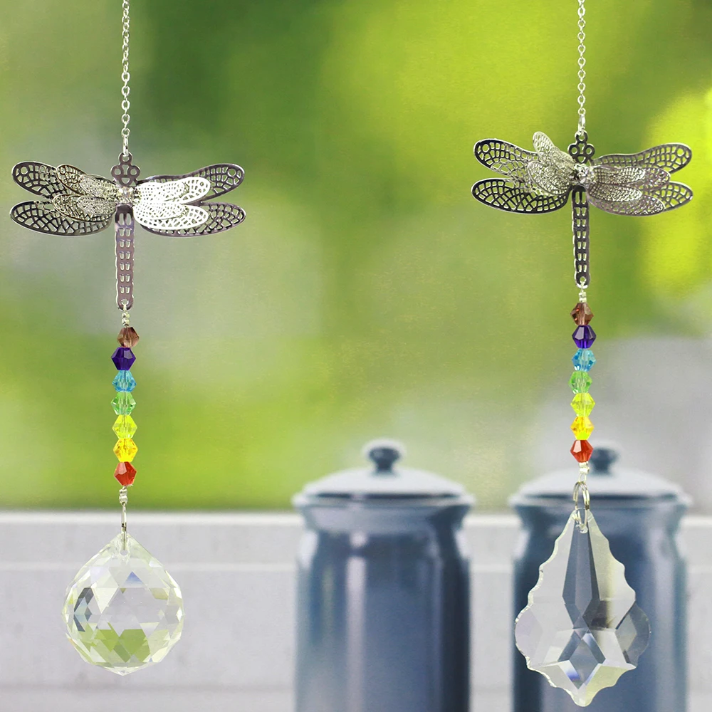 30mm Ball/50mm Mapleleaf Handmade dragonfly Crystal Ball Prism Rainbow Maker With Octagon Beads Home Hanging Suncatcher Ornament
30mm Ball/50mm Mapleleaf Handmade dragonfly Crystal Ball Prism Rainbow Maker With Octagon Beads Home Hanging Suncatcher Ornament