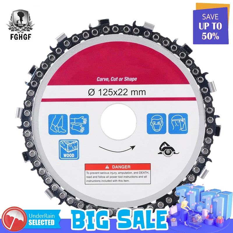 Inch 5 22mm Diameter 14 Grinders Tooth Chainsaw Disc For Angle Circular Saw Blade Wood Cutting Steel Carving Cut Carve Shape 
Inch 5 22mm Diameter 14 Grinders Tooth Chainsaw Disc For Angle Circular Saw Blade Wood Cutting Steel Carving Cut Carve Shape