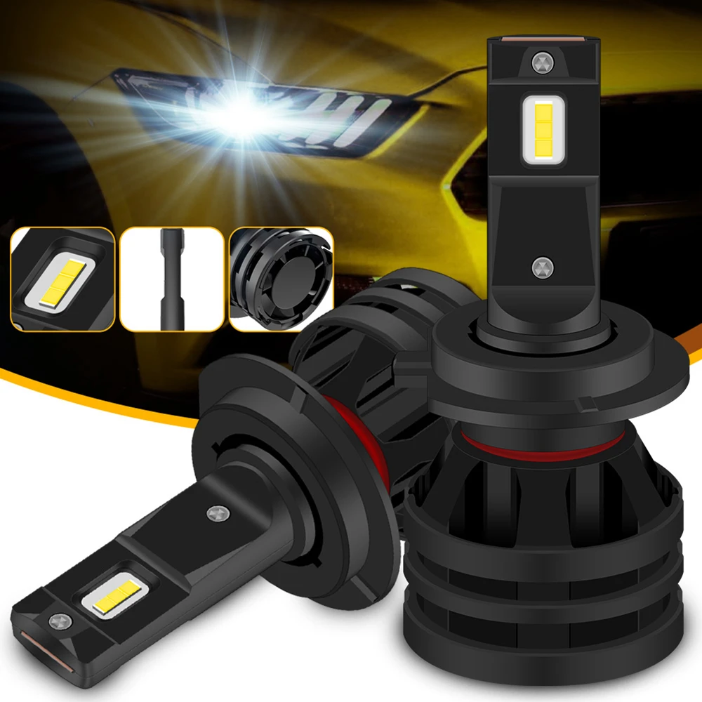 Katur LED Car Light Bulbs H4 H7 H8 H9 H11 H1 H3 HB3 HB4 9005 9006 LED Headlight for Car Lamp Turbo Bulbs for Auto 12V 24V CANBUS
Katur LED Car Light Bulbs H4 H7 H8 H9 H11 H1 H3 HB3 HB4 9005 9006 LED Headlight for Car Lamp Turbo Bulbs for Auto 12V 24V CANBUS