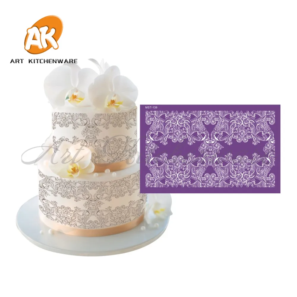 Flowers Mesh Stencil Lace Cake Stencil Wedding Cake Decorating Tools Soft Fabric Stencils for Fondant Cake Mold Bakery
Flowers Mesh Stencil Lace Cake Stencil Wedding Cake Decorating Tools Soft Fabric Stencils for Fondant Cake Mold Bakery