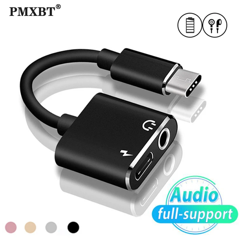2 in 1 Type C Headphone AUX Audio Splitter Adapter For Xiaomi 8 9 Huawei Samsung USB C To 3.5mm Jack Earphone Charging Converter
2 in 1 Type C Headphone AUX Audio Splitter Adapter For Xiaomi 8 9 Huawei Samsung USB C To 3.5mm Jack Earphone Charging Converter