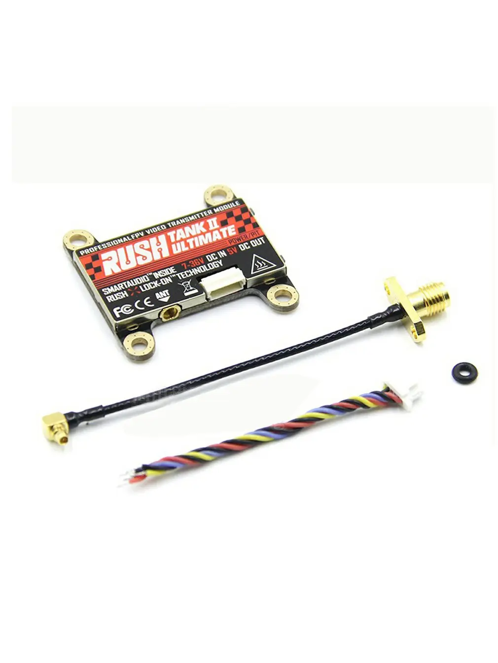 FPV 5.8G Image Transmission RUSH-TANK II Second-generation PIT/25-800mW2-8S External Audio Support Audio Input
FPV 5.8G Image Transmission RUSH-TANK II Second-generation PIT/25-800mW2-8S External Audio Support Audio Input