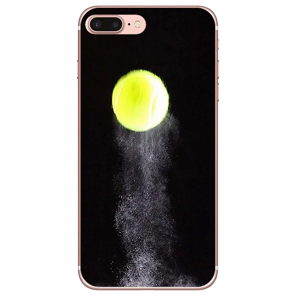 Мягкий чехол для телефона с рисунком теннисных мячей iPhone 10 11 12 13 Mini Pro 4S SE 5C 6 6S 7 8 X XR