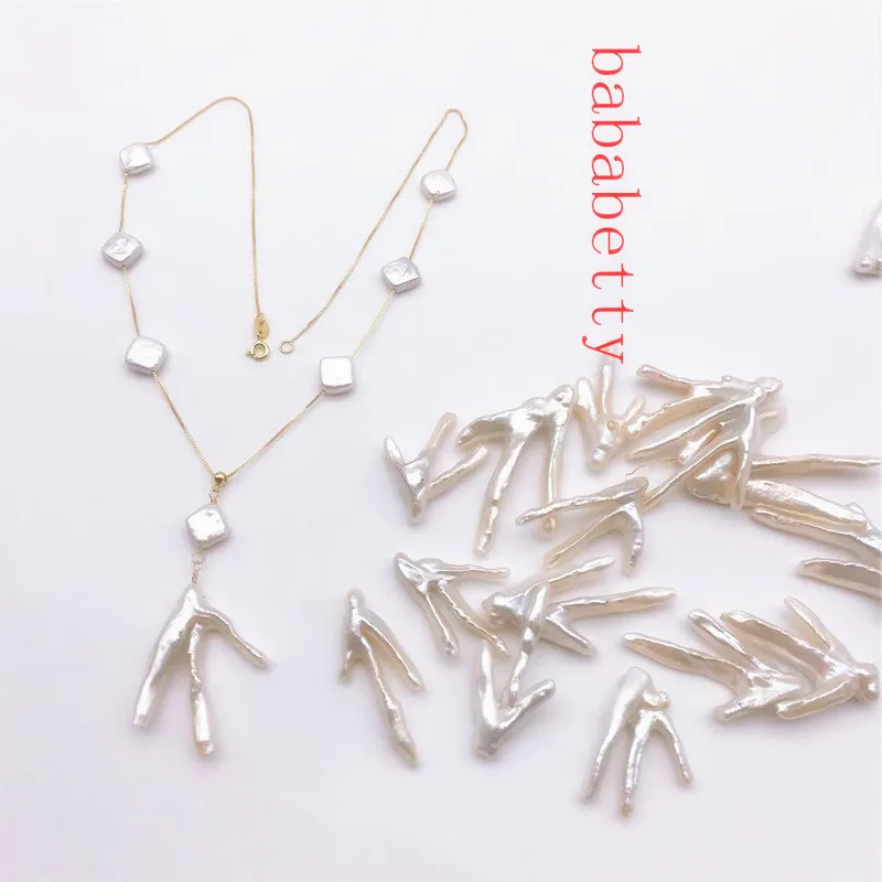 New Fashion simple handmade natural irregular white pearl 925 sterling silver Pendant Necklace
New Fashion simple handmade natural irregular white pearl 925 sterling silver Pendant Necklace