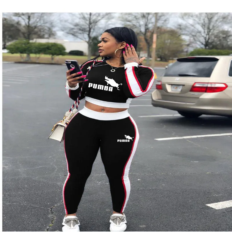 Club suit autumn sportswear two piece long-sleeved crop top + sports pants casual wear matching suit clothes
Club suit autumn sportswear two piece long-sleeved crop top + sports pants casual wear matching suit clothes