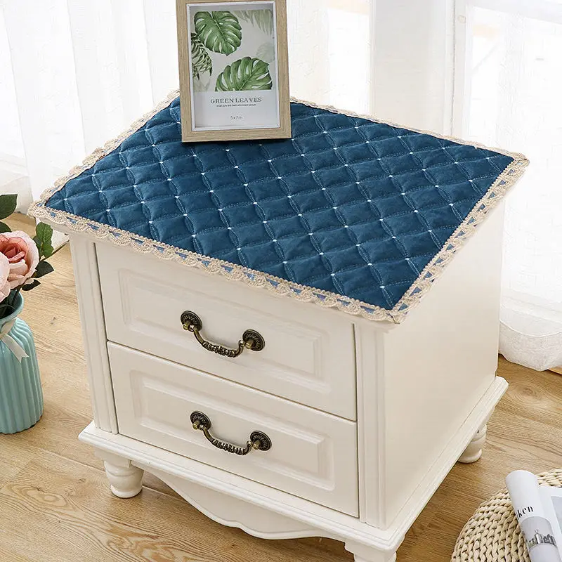 European-style bedside table multi-purpose cover towel cover cloth small table cloth dust-proof towel gold velvet lace
European-style bedside table multi-purpose cover towel cover cloth small table cloth dust-proof towel gold velvet lace