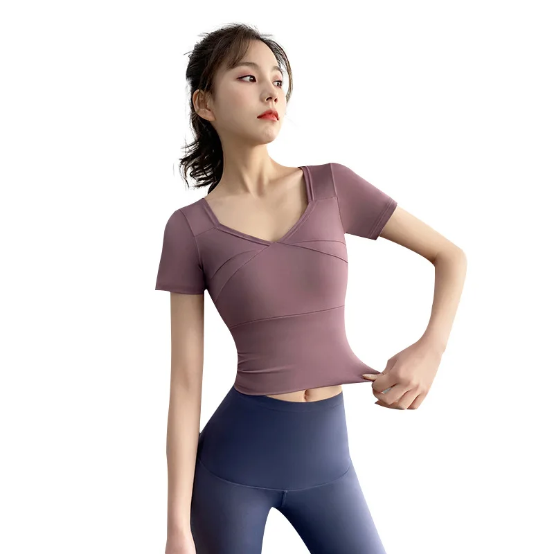 Yoga Shirts Short Sleeve Solid Color Vital Seamless Women Fitness Crop Top Workout Tops Gym Clothes Sportswear Running T-shirts
Yoga Shirts Short Sleeve Solid Color Vital Seamless Women Fitness Crop Top Workout Tops Gym Clothes Sportswear Running T-shirts
