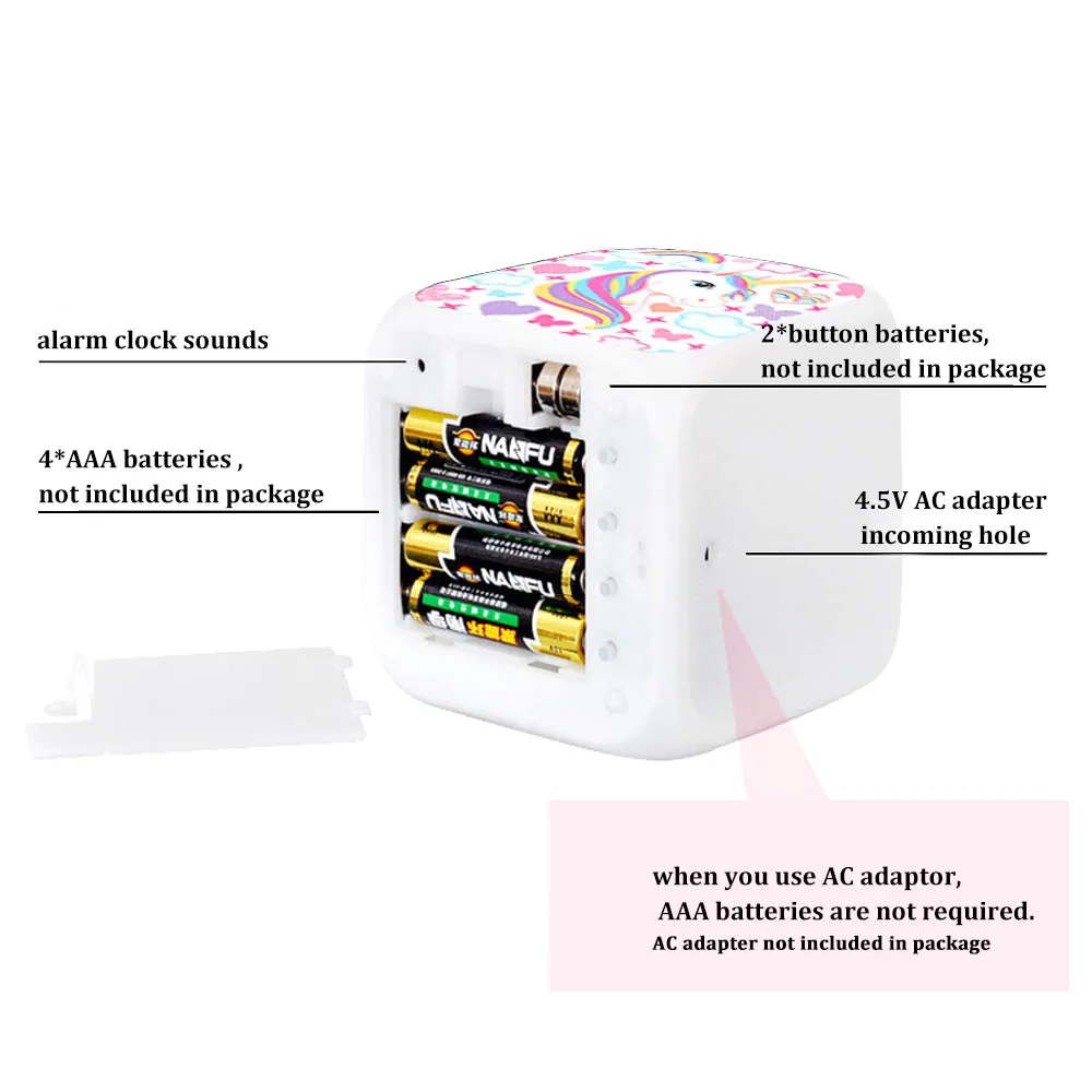 Unicorn Alarm Clock LED Digital Clock 7 Color Changing Light Night Glowing Kids Desk Clock despertador unicorn Children Gift
Unicorn Alarm Clock LED Digital Clock 7 Color Changing Light Night Glowing Kids Desk Clock despertador unicorn Children Gift