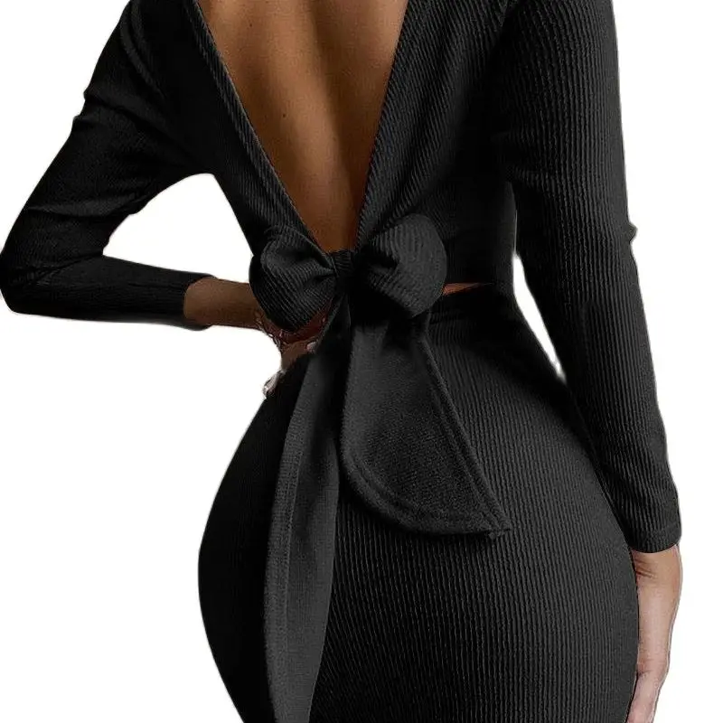 Spring and autumn 2021 new fashion women's trendy sexy butterfly backless tight long sleeve Mini Skirt
Spring and autumn 2021 new fashion women's trendy sexy butterfly backless tight long sleeve Mini Skirt