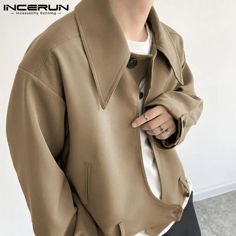 Fashion Casual Style Men's Solid Comeforable Jackets Loose Buttons Male Party Nightclub Design Short Jackets S-5XL INCERUN 2022
Fashion Casual Style Men's Solid Comeforable Jackets Loose Buttons Male Party Nightclub Design Short Jackets S-5XL INCERUN 2022