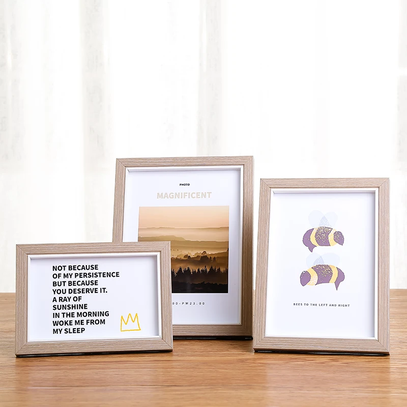 Simple Elegant Wood Modern Photo Frame Desktop Decoration Ornaments Rectangle Diy Picture Frames 5Inch 6 Inch 7Inch 8inch 10Inch
Simple Elegant Wood Modern Photo Frame Desktop Decoration Ornaments Rectangle Diy Picture Frames 5Inch 6 Inch 7Inch 8inch 10Inch