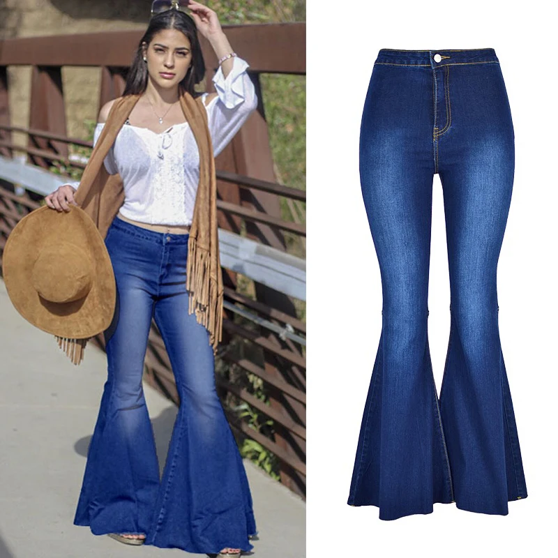 Vintage Stretch Denim Jeans Women Boot Cut Flare Pants Wide Leg High Waist Luxury Bell Bottom High Elastic Streetwear Plus Size
Vintage Stretch Denim Jeans Women Boot Cut Flare Pants Wide Leg High Waist Luxury Bell Bottom High Elastic Streetwear Plus Size