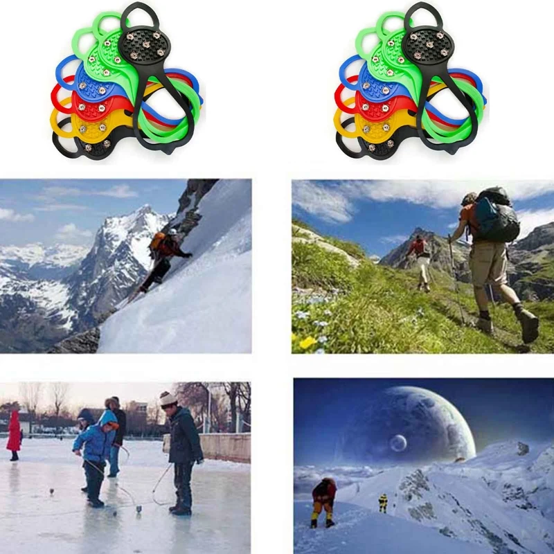 1pair Outdoor Ladies And Men Crampons 5 Tooth Ice Clip Silicone Shoe Cover Non-slip Ice Snow Climbing Shoes
1pair Outdoor Ladies And Men Crampons 5 Tooth Ice Clip Silicone Shoe Cover Non-slip Ice Snow Climbing Shoes
