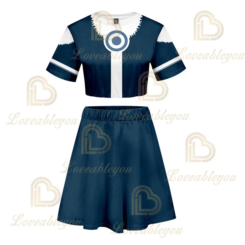 Костюм для косплея аниме 2021 летняя униформа девочек женский короткий топ