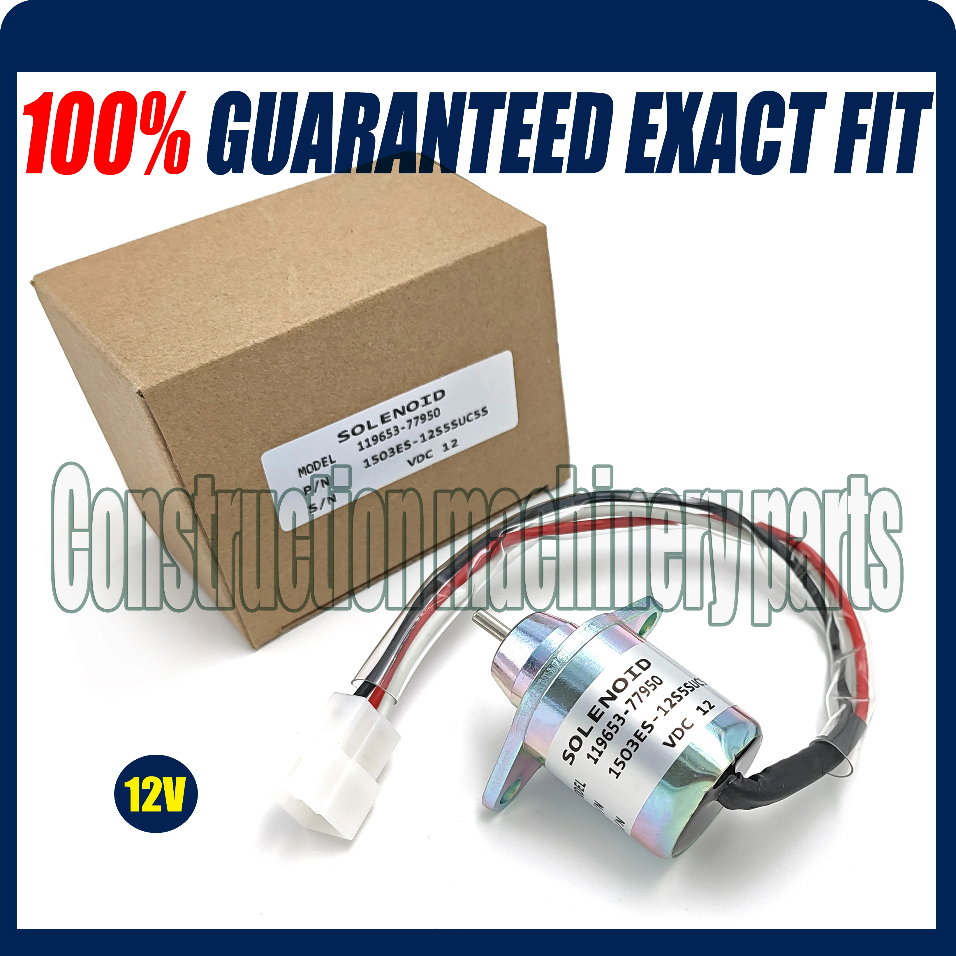 Engine shut off SOLENOID Switch FOR YANMAR 119653-77950 1503ES-12S5SUC5S (5pcs a lot)
Engine shut off SOLENOID Switch FOR YANMAR 119653-77950 1503ES-12S5SUC5S (5pcs a lot)