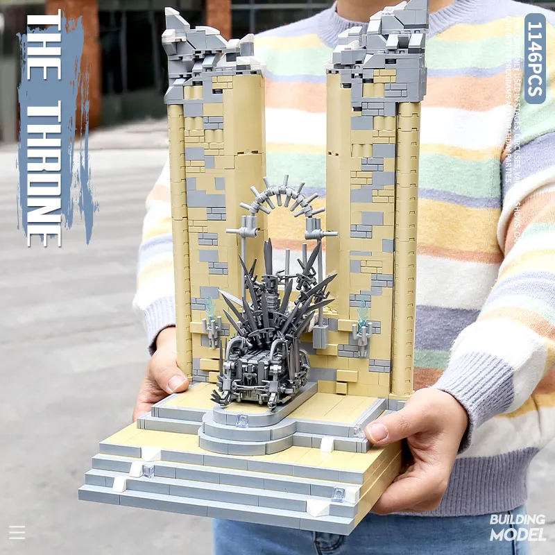 Model Toys 1146PCS Famous Movie Series The Iron Throne Building Blocks Bricks Assembly Educational DIY Birthday Christmas Gifts
Model Toys 1146PCS Famous Movie Series The Iron Throne Building Blocks Bricks Assembly Educational DIY Birthday Christmas Gifts