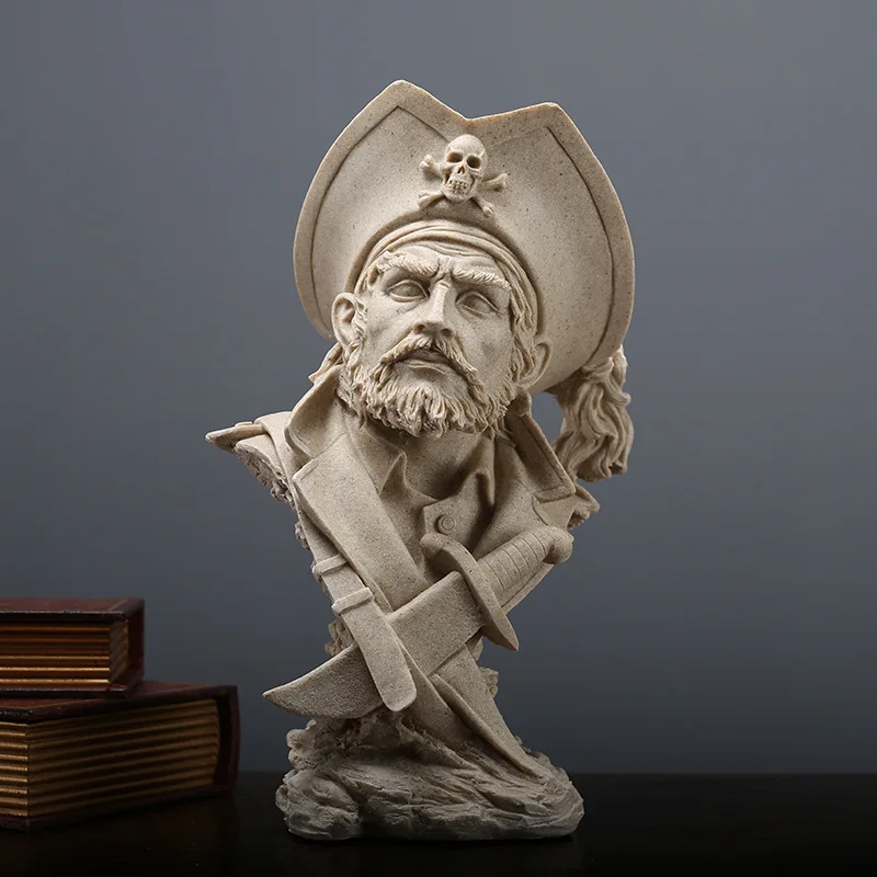 Pirate Captain Bedroom Living Room Decoration Ornaments Mini Small Sculpture Art Photo Ornaments Pure White Crafts
Pirate Captain Bedroom Living Room Decoration Ornaments Mini Small Sculpture Art Photo Ornaments Pure White Crafts