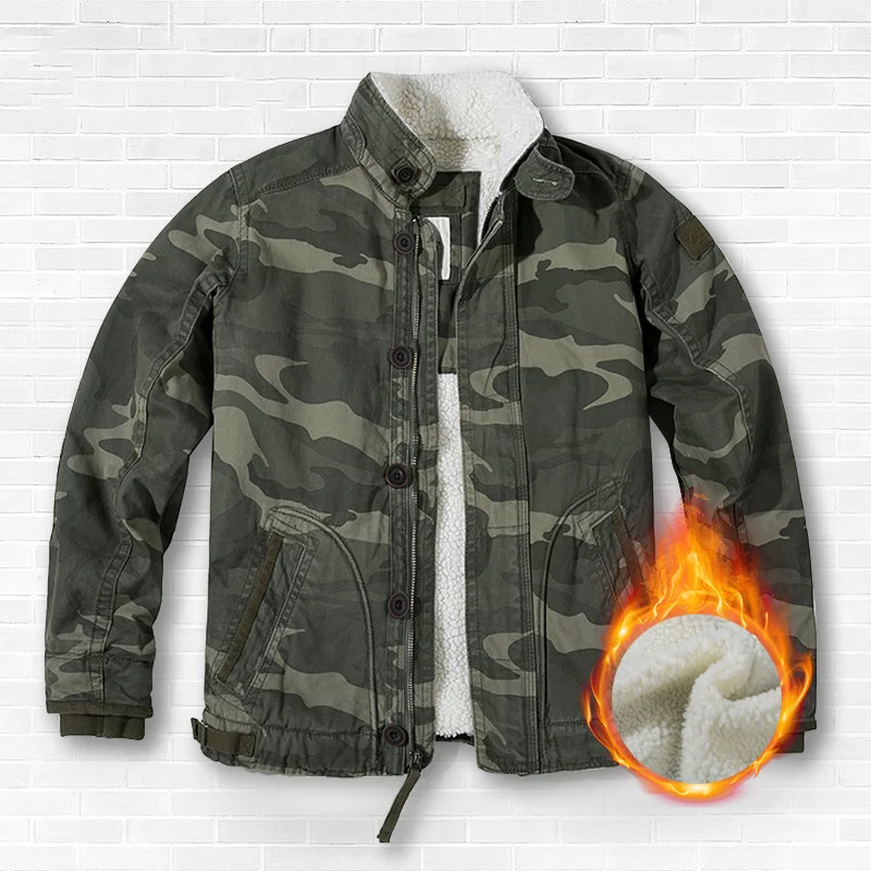 Camo Military Winter Jacket Men Thick Wool Liner Windbreaker Mens Jackets Casual Outdoor Jacket Male Chaqueta Hombre Size XS-2XL
Camo Military Winter Jacket Men Thick Wool Liner Windbreaker Mens Jackets Casual Outdoor Jacket Male Chaqueta Hombre Size XS-2XL