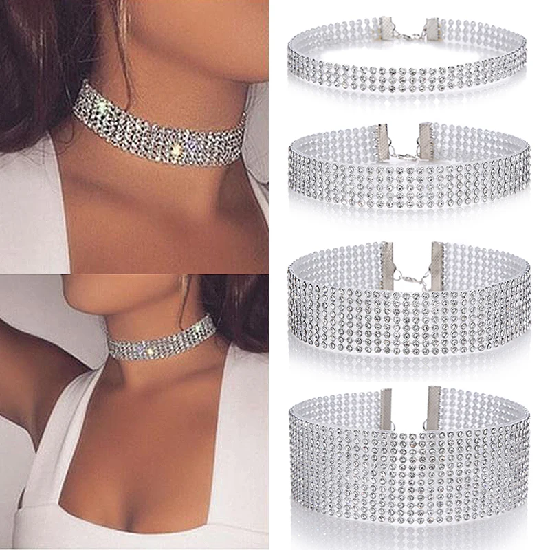 European Style Women Bundle Neck Element Necklace Fashion Jewelry Punk Hip Hop Choker Necklace Inlay Rhinestone Collar Gift
European Style Women Bundle Neck Element Necklace Fashion Jewelry Punk Hip Hop Choker Necklace Inlay Rhinestone Collar Gift