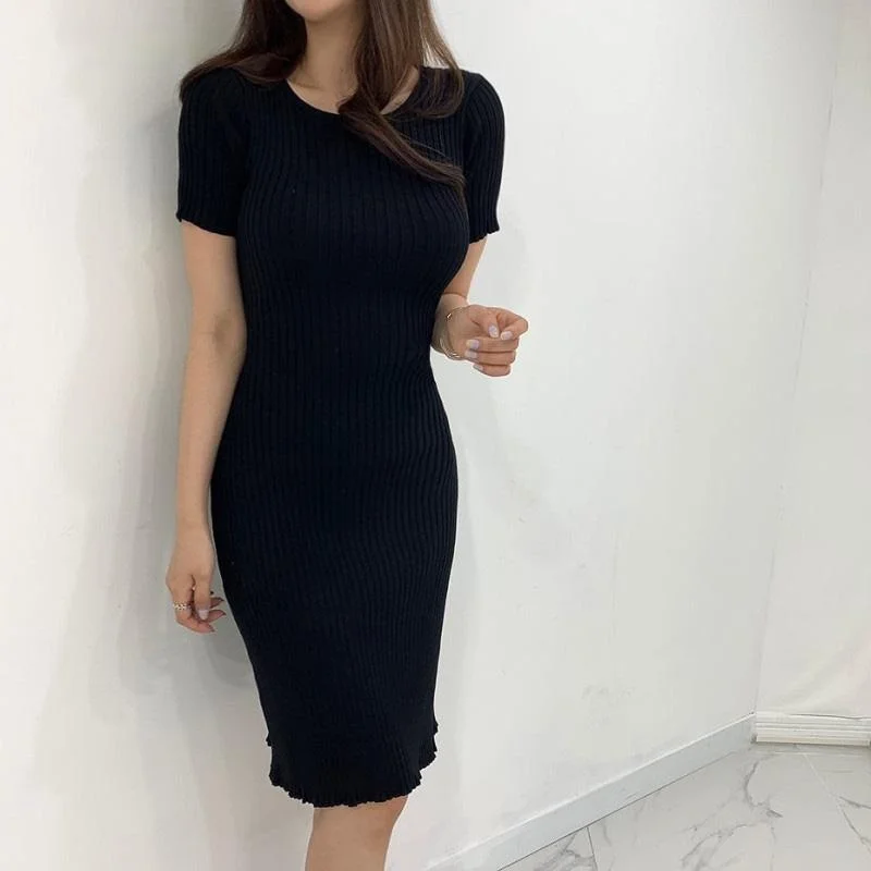 Women One Piece Knit Dress Woman Sexy Office Pullover Knitted Sweater Dress Midi Dresses Korean Hollow Out Waist Sweater Dress
Women One Piece Knit Dress Woman Sexy Office Pullover Knitted Sweater Dress Midi Dresses Korean Hollow Out Waist Sweater Dress